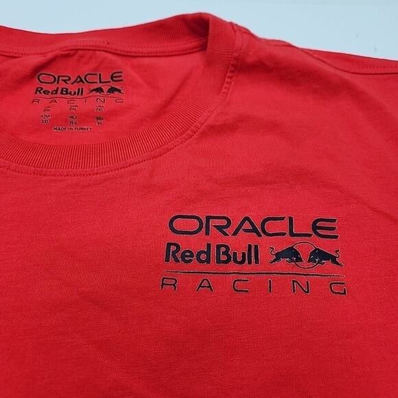 Oracle Red Bull Racing T-Shirt Short Sleeve Cotton Tee Crew Neck F1 Castore - Picture 3 of 14